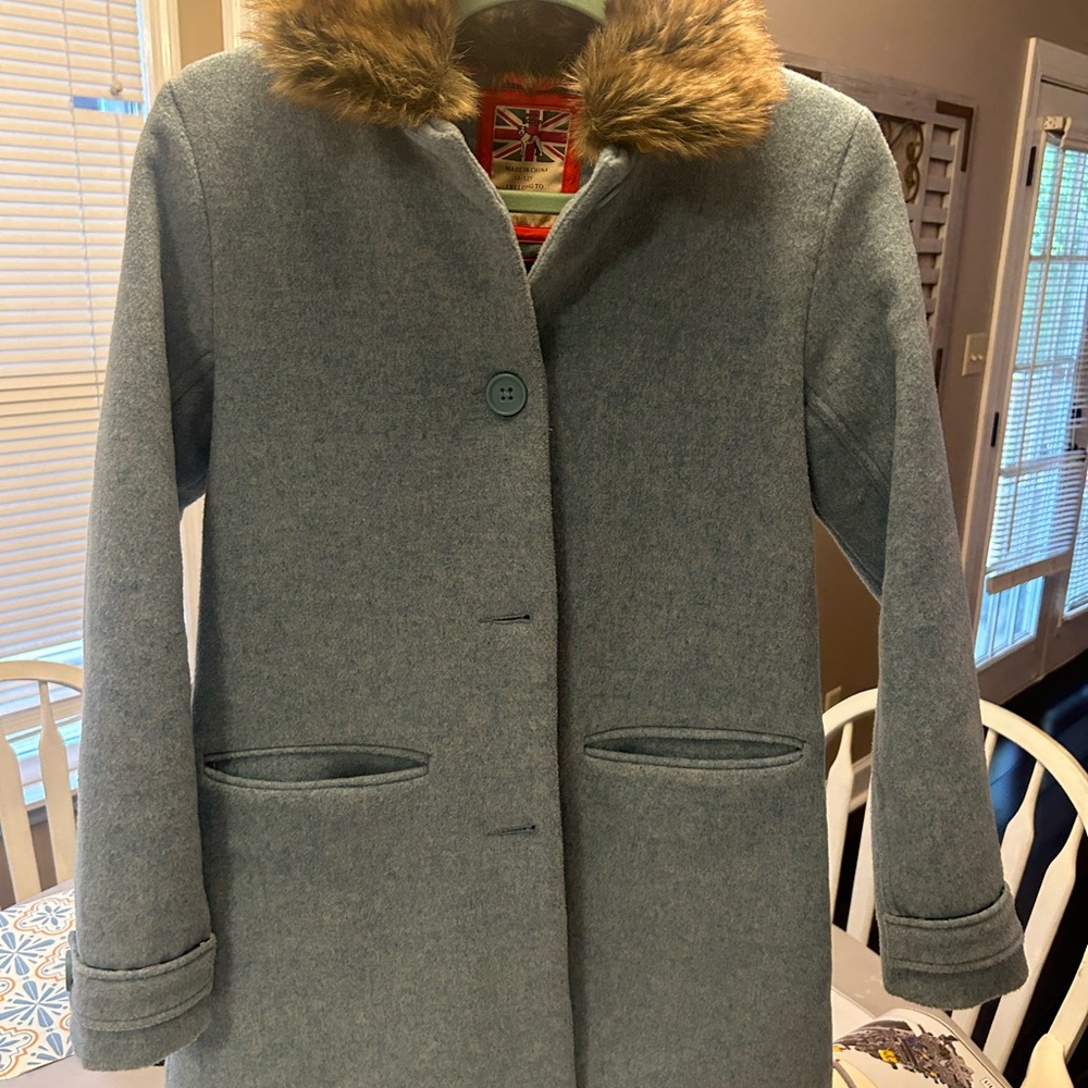 Mini Boden wool coat.
